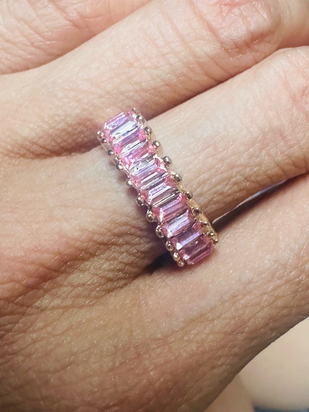 Rose pink crystals